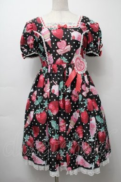 画像5: Angelic Pretty / Fresh Strawberry Dinerワンピース  黒 S-25-09-17-027-AP-OP-HR-ZT056