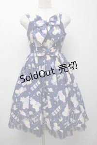 Angelic Pretty / SPACE TOYSジャンパースカート  紺 S-25-09-17-029-AP-OP-SZ-ZS