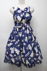画像1: Angelic Pretty / SPACE TOYSジャンパースカート  紺 S-25-09-17-029-AP-OP-SZ-ZS (1)