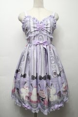 Angelic Pretty / Princess Puppyジャンパースカート  ラベンダー S-25-09-17-032-AP-OP-HR-ZS