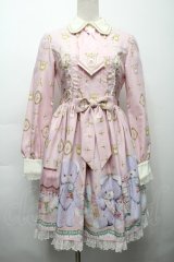 Angelic Pretty / Charlotte's Bearワンピース  ピンク S-25-09-17-034-AP-OP-AS-ZS