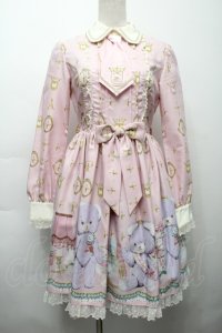 Angelic Pretty / Charlotte's Bearワンピース  ピンク S-25-09-17-034-AP-OP-AS-ZS