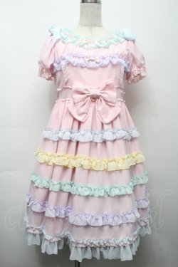 画像1: Angelic Pretty / しゃぼん玉ワンピース  ピンク S-25-09-17-035-AP-OP-SZ-ZS