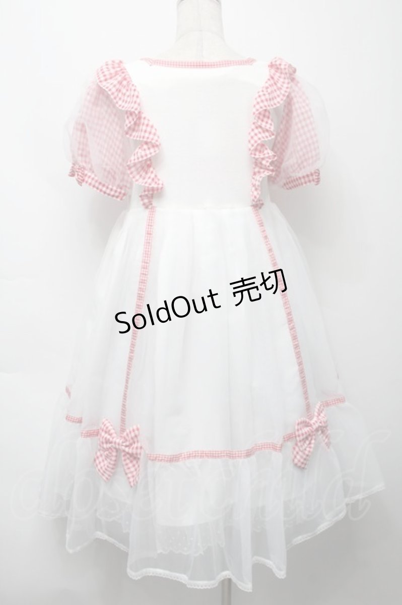 画像2: Angelic Pretty / ふんわりパフェワンピース  赤ｘ白 S-25-09-17-036-AP-OP-HR-ZT070 (2)