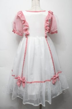 画像2: Angelic Pretty / ふんわりパフェワンピース  赤ｘ白 S-25-09-17-036-AP-OP-HR-ZS