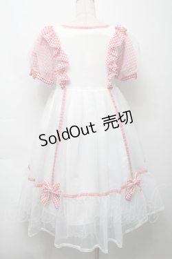 画像2: Angelic Pretty / ふんわりパフェワンピース  赤ｘ白 S-25-09-17-036-AP-OP-HR-ZT070