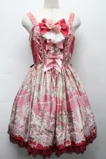 画像1: Angelic Pretty / Belle Epoque Roseジャンパースカート  ワイン S-25-09-17-038-AP-OP-AS-ZS (1)