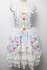 BABY,THE STARS SHINE BRIGHT / Garden Flowerジャンパースカート - サックス S-25-09-17-041-BA-OP-SZ-ZS