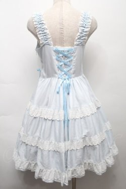 画像2: BABY,THE STARS SHINE BRIGHT / ミルフィーユジャンパースカート  サックス S-25-09-17-043-BA-OP-AS-ZS