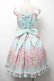 画像2: BABY,THE STARS SHINE BRIGHT / はなもも Shangri-La柄リボンジャンパースカート  ミント S-25-09-17-044-BA-OP-HR-ZT482 (2)