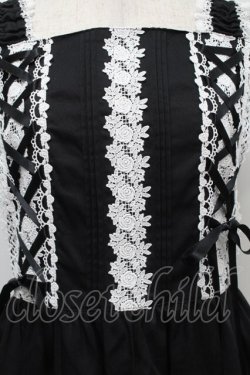 画像3: BABY,THE STARS SHINE BRIGHT / ミルフィーユジャンパースカート（2022年）  黒ｘ白 S-25-09-17-045-BA-OP-AS-ZS