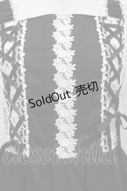 画像3: BABY,THE STARS SHINE BRIGHT / ミルフィーユジャンパースカート（2022年）  黒ｘ白 S-25-09-17-045-BA-OP-AS-ZS