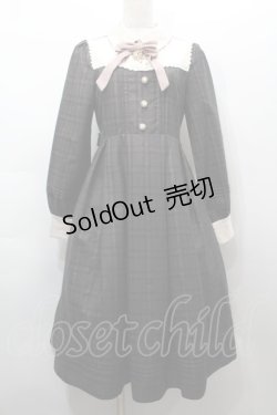 画像1: Amavel / Tarte Fillingクラシカルチェックワンピース  ブラウン S-25-09-17-046-CA-OP-HR-ZS