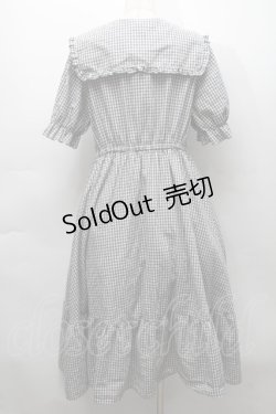 画像2: m petit by misako / ギンガムチェックワンピース LL 黒x白 S-25-09-17-048-LO-OP-HR-ZS