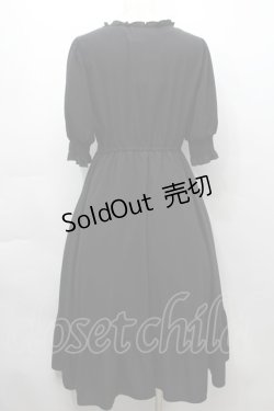 画像2: m petit by misako / AMレースアップワンピース  黒 S-25-09-17-050-LO-OP-HR-ZS
