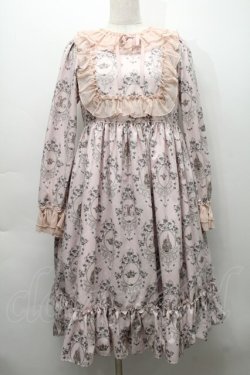 画像1: Melody BasKet / ＯＰ Rose Princessヨーク切替ワンピース  ピンク S-25-09-17-051-LO-OP-AS-ZS