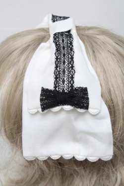 画像3: Angelic Pretty / Mademoiselleカチューシャ  黒ｘ白 S-25-09-17-006-AP-AC-HR-ZS