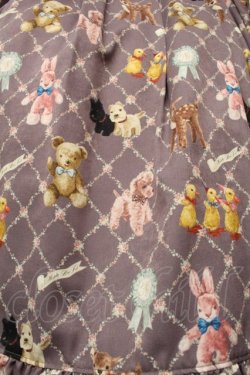 画像4: Melody BasKet / ちいさなぬいぐるみヨークワンピース  グレイッシュパープル S-25-09-17-052-LO-OP-HR-ZS