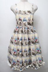 Emily Temple cute / Drink meボトル裾フリルワンピース  アイボリー S-25-09-17-053-ET-OP-HR-ZS