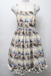 Emily Temple cute / Drink meボトル裾フリルワンピース  アイボリー S-25-09-17-053-ET-OP-HR-ZS