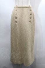 画像1: 【SALE】INGEBORG / フロントボタンスカート  ベージュ S-25-09-17-057-LO-SK-SA-ZT516 (1)