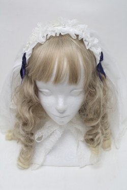 画像2: Angelic Pretty / シスターベールヘッドドレス  白ｘ青 S-25-09-17-007-AP-AC-AS-ZS