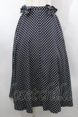画像1: 【SALE】INGEBORG / 水玉リボン&ドットスカート  黒Ｘ白 S-25-09-17-062-LO-SK-SA-ZT366 (1)