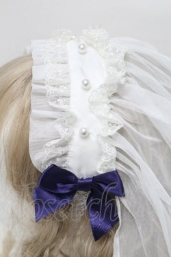 画像3: Angelic Pretty / シスターベールヘッドドレス  白ｘ青 S-25-09-17-007-AP-AC-AS-ZS