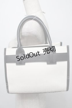 画像2: An MILLE / ハンドバッグ  黒ｘオフ S-25-09-17-011-EL-BG-HR-ZS