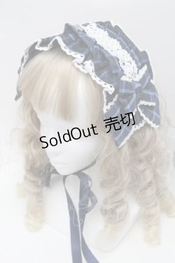 画像1: axes femme kawaii / タータンチェックヘッドドレス  ブルー S-25-09-17-002-AX-AC-HR-ZS