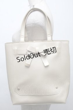 画像1: m petit by misako / 前リボン2WAYトートバッグ  ゴールド S-25-09-17-015-LO-BG-HR-ZS