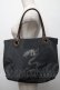 画像1: Jean Paul GAULTIER / BAGVサイバーリバーシブルトート  黒x玉虫 S-25-09-17-016-GO-BG-AS-ZS (1)