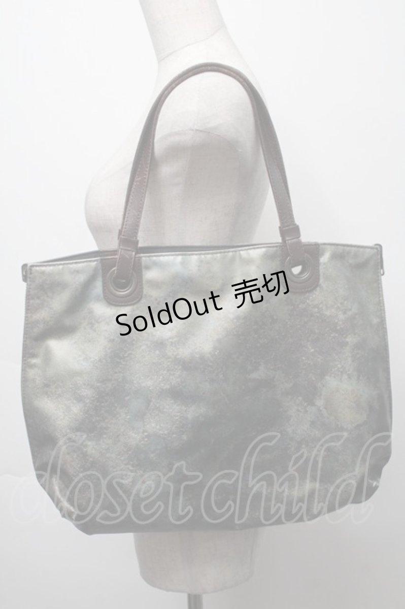 画像4: Jean Paul GAULTIER / BAGVサイバーリバーシブルトート  黒ｘ玉虫 S-25-09-17-016-GO-BG-AS-ZS (4)