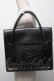 画像1: Jean Paul GAULTIER / ロゴ型押しレザーバッグ  黒 S-25-09-17-018-GO-BG-AS-ZS (1)