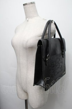 画像3: Jean Paul GAULTIER / ロゴ型押しレザーバッグ  黒 S-25-09-17-018-GO-BG-AS-ZS