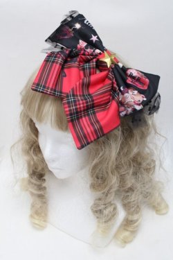 画像1: Royal Princess Alice / Skull Psycho Strawberry Spinコラボ カチューシャ  赤 S-25-09-17-003-LO-AC-HR-ZS