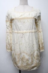 PINK HOUSE / 鈴蘭プリントブラウス  アイボリー S-25-09-17-024-LO-BL-SA-ZT056