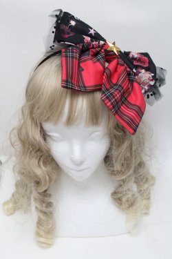 画像2: Royal Princess Alice / Skull Psycho Strawberry Spinコラボ カチューシャ  赤 S-25-09-17-003-LO-AC-HR-ZS