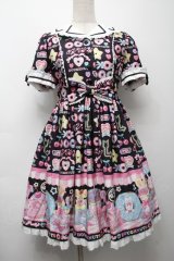 Angelic Pretty / Toy's Donut Dinerワンピース  クロ S-25-09-17-026-AP-OP-SZ-ZS