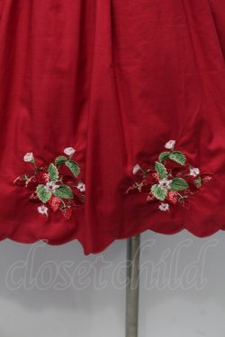 画像3: Ank Rouge / ストロベリー刺繍ワンピース  赤 S-25-09-23-034-CA-OP-AS-ZS
