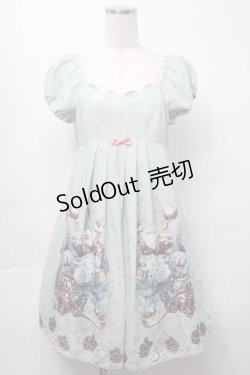 画像1: Emily Temple cute / ｘヒグチユウコ ワンダーランドワンピース  ミント S-25-09-23-036-ET-OP-AS-ZS