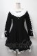 画像1: mellfy memory / Precious memories flare ニットワンピース  黒ｘ白 S-25-09-23-038-LO-OP-AS-ZS (1)