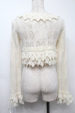 画像2: Angelic Pretty / Dolly Ribbon ニットボレロ  オフ S-25-09-23-006-AP-TO-AS-ZS