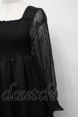 画像3: evelyn / シフォンワンピース  黒 S-25-09-23-039-LO-OP-AS-ZS