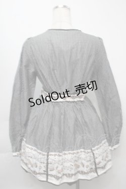 画像2: Ank Rouge / ストライプユニコーンプリントワンピース  黒ｘ白 S-25-09-23-040-CA-OP-HR-ZS