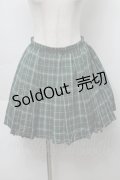 NieR Clothing / チェックスカート  グリーン S-25-09-23-047-PU-SK-HR-ZS