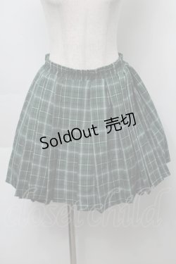 画像1: NieR Clothing / チェックスカート  グリーン S-25-09-23-047-PU-SK-HR-ZS