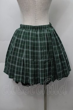 画像2: NieR Clothing / チェックスカート  グリーン S-25-09-23-047-PU-SK-HR-ZS