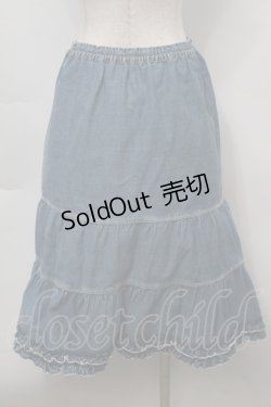 画像2: PINK HOUSE / デニムフレアスカート  青 S-25-09-23-048-LO-SK-AS-ZS