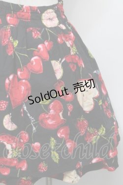 画像3: MILK / ラブベリースカート  黒ｘ赤 S-25-09-23-052-ML-SK-AS-ZS